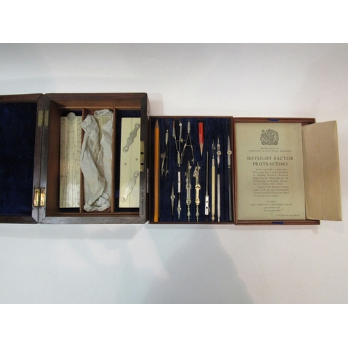 305 - A Chadburn & Son Optician & Co. drawing set contained in a rosewood box     (R) £40