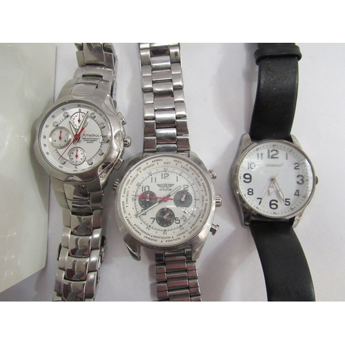 333 - Four gents wristwatches including a cased Seiko example, some a/f