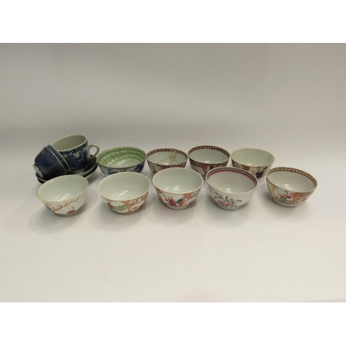 342 - A collection of mainly Chinese ceramics; teabowls, export cup, etc a/f (14)