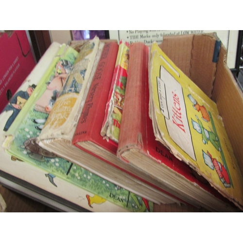 1430 - A box of mixed children's books including Bonzo's Annual and Mother Goose Nursery Rhymes