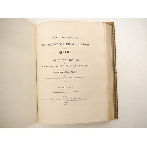 1058 - John Britton: 'The History and Antiquities of the Cathedral Church of Salisbury;...Winchester;...Yor... 