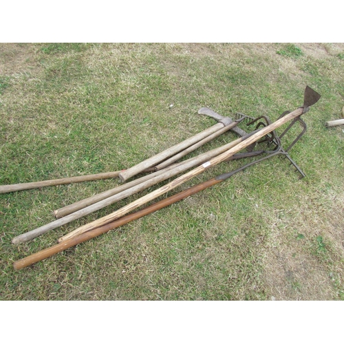 4659 - A bundle of mixed tools including rakes     (E) £10-15