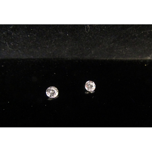 5189 - Two loose diamonds .28ct and .31ct with AnchorCert Report  (C)