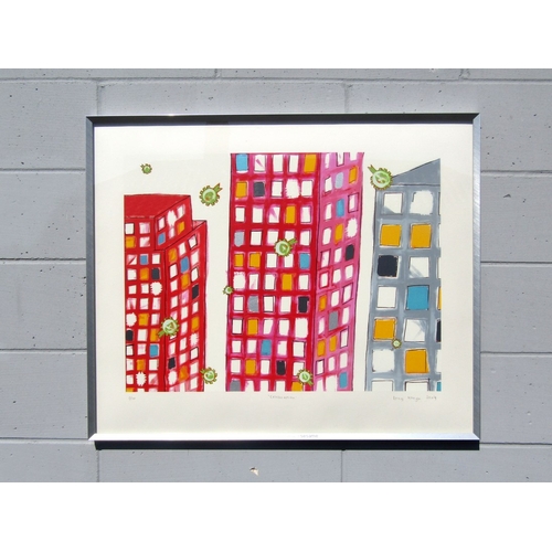 1280 - LUCY GOUGH (XX/XXI) A framed and glazed colour lithograph titled 'Celebration'. Signed and No. 8/100... 