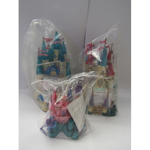 7140 - Three Trendmaster Polly Pocket playsets to include Cinderella's Castle, Beauty and The Beast Castle,... 