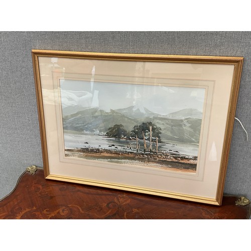 8170 - IAN KING (XX-XXI) A watercolour of ‘Buttertubs, Keswick’, 30cm x 49cm, framed and glazed    (R) £150