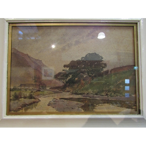 95 - A watercolour of a river valley scene by Edward Barnard Lintott (1875- 1951), signed and dated 1920 ... 