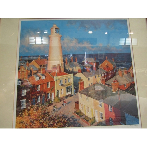 442 - A limited edition print after Garrard depicting Southwold, 203/850 pencil signed and titled, framed ... 