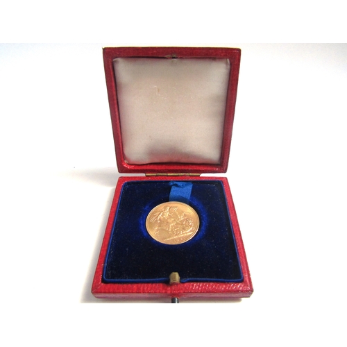 8082 - An 1887 Queen Victoria Jubilee head gold sovereign in box