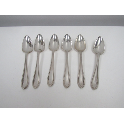 8235 - A set of six Emile Viner silver grapefruit spoons, Sheffield 1931, 171g