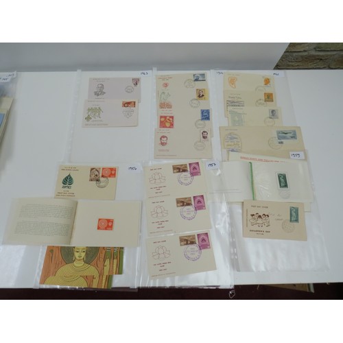 8604 - A collection of Indian First Day Covers dating from 1948 to 1975