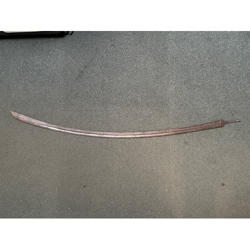 5305 - A cavalry sabre blade, overall length 104.5cm, distorted, a/f