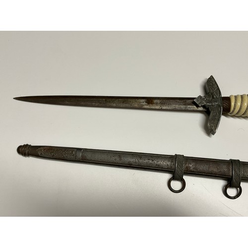 5344 - A Third Reich Era German Army officer's dress dagger, the blade by Herder Solingen, some corrosion t... 