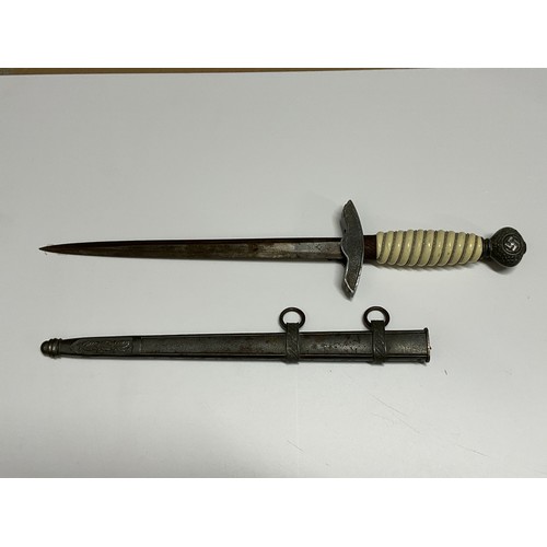 5344 - A Third Reich Era German Army officer's dress dagger, the blade by Herder Solingen, some corrosion t... 