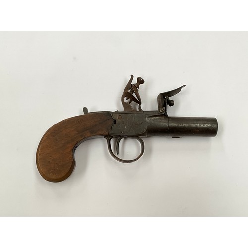 5328 - A late 18th / early 19th Century Archer of London box lock flintlock pistol