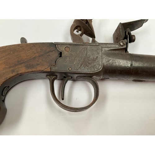 5328 - A late 18th / early 19th Century Archer of London box lock flintlock pistol