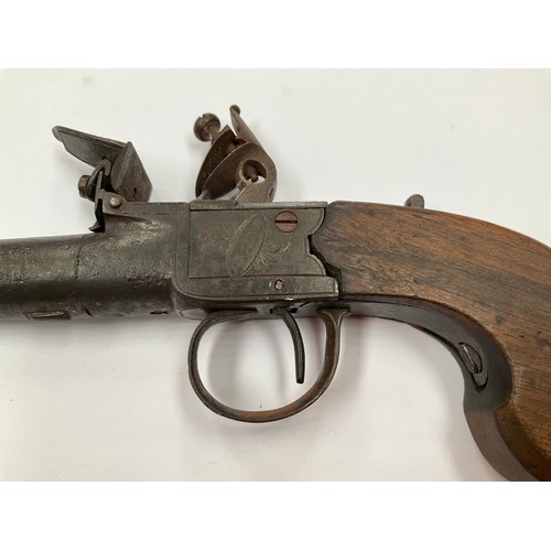 5328 - A late 18th / early 19th Century Archer of London box lock flintlock pistol