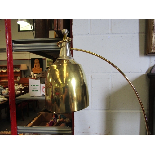 1017 - A Franklite angled standard lamp in brass and chrome