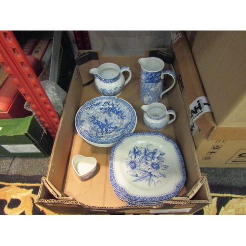 1035 - A selection of Spode blue and white including 