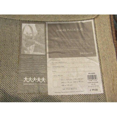 1110 - A John Lewis wool rug, 150cm x 90cm a/f