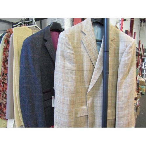 1215 - Two suit jackets, a Bladen wool jacket and a Mazzelli wool jacket as new with tails