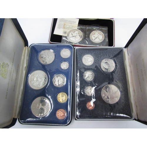 1295 - A selection of 1970's First Day Cover coin sets including sterling silver proof medals