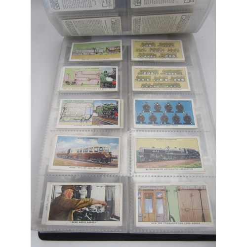 4013 - A quantity of Railway cigarette cards in album, includes several complete sets plus some odds    (E)... 