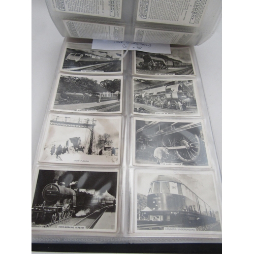 4013 - A quantity of Railway cigarette cards in album, includes several complete sets plus some odds    (E)... 