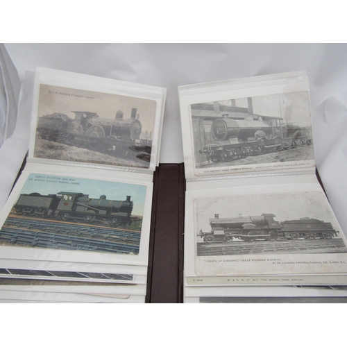 4016 - A album of approx 80 Railway scenes all postcard size, mostly relating to East Anglia and minor line... 