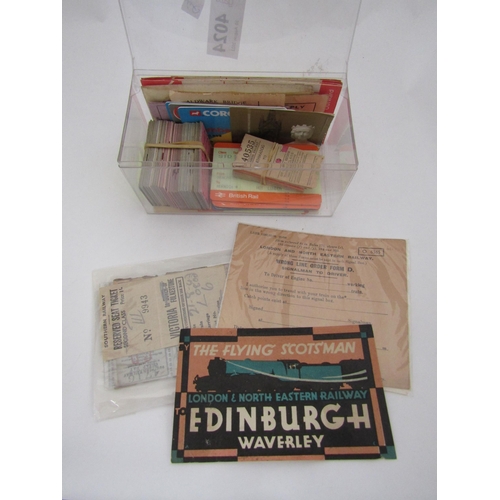 4024 - A quantity of various tickets and ticket stubs including Heritage Railways wrong line order etc