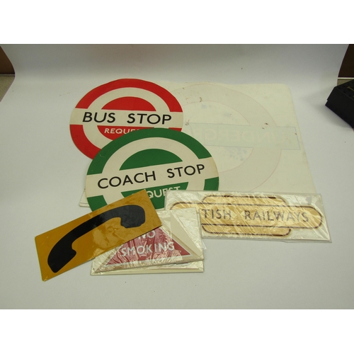 4094 - A quantity of London transport decals inclu bus, underground etc