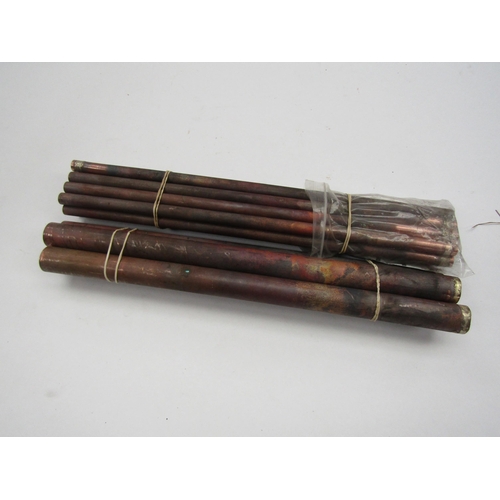 4102 - Twenty copper boiler tubes, 20mm and 10mm diameters