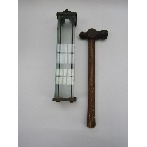 4106 - A GER hammer and part steam engine gauge glass proctector