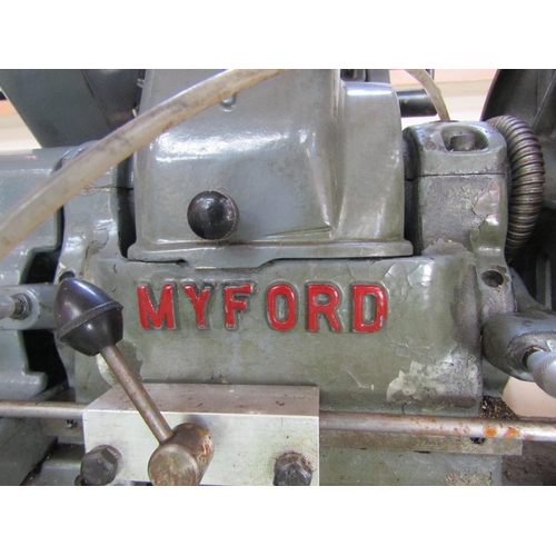 4120 - A Myford metal working precision lathe with accessories