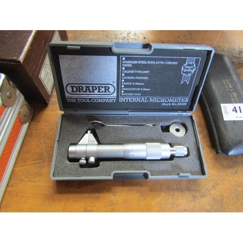 4128 - Two boxed micrometers