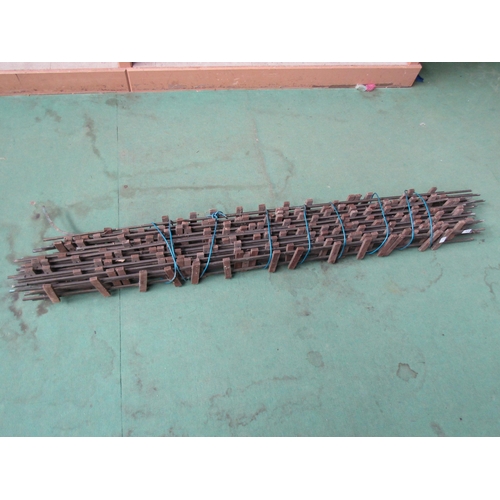 4167 - A quantity of 2 1/2  gauge aluminium track on wooden sleepers