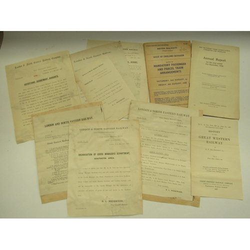 4182 - A box containing mixed railway paperwork and ephemera including black and white photographs, inciden... 