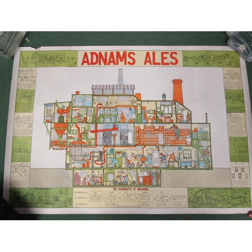 4183 - A quantity of rolled advertising posters to include Adnams Ale and a reproduction picture of Britann... 