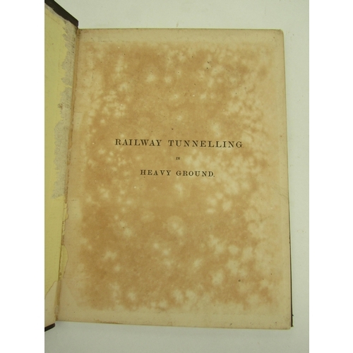 4026A - Charles F. Gripper: 'Railway Tunneling in Heavy Ground', London, Spon, 1879, 1st and only edition, 3... 