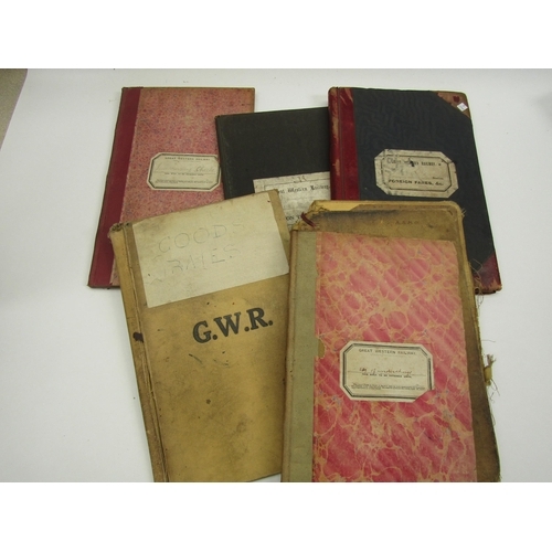 4086 - A quantity of mostly GWR station account books relating to guards, tickets, fare rates etc