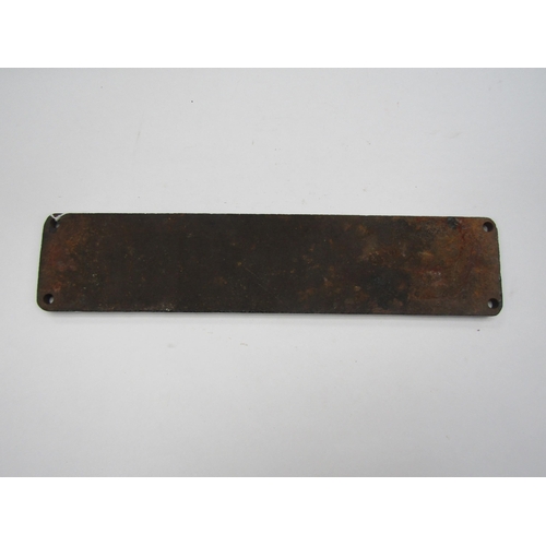 4090 - A cast iron wagon plate - Grampus, 49cm long