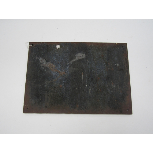 4092 - A cast iron sign - Great Southern & Western Railway Notice, 38.5 x 27cm