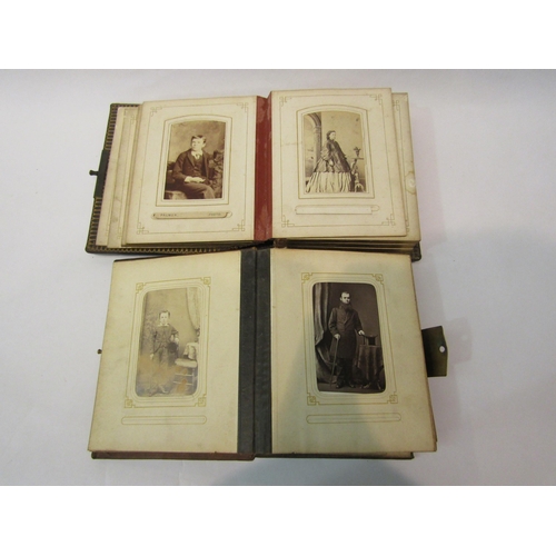 275 - Two Victorian leather bound photograph albums