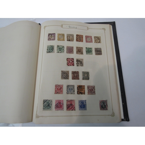 286 - A stamp album containing World stamps including Great Britain penny black, India, Brazil, etc and a ... 