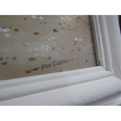 381 - KEN CURTIS: An acrylic on board 