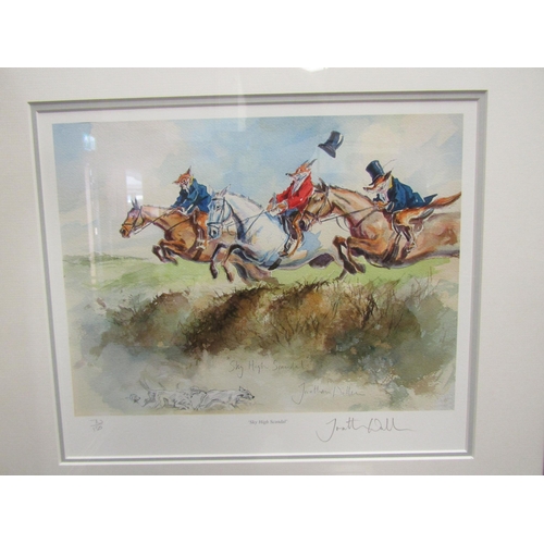 48 - Two humorous fox hunting prints entitled 