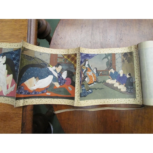 24 - An early to mid  20th Century portfolio of Japanese colour prints, paper wraps housed in decorative ... 