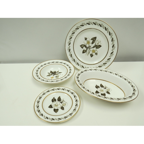 1133 - A Royal Worcester 'Bernina' eight place dinner service with floral decoration    (R) £100