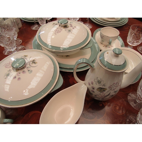 1110 - A Midwinter stylecraft dinner service including plates, tureens, teapot and cups    (R) £20