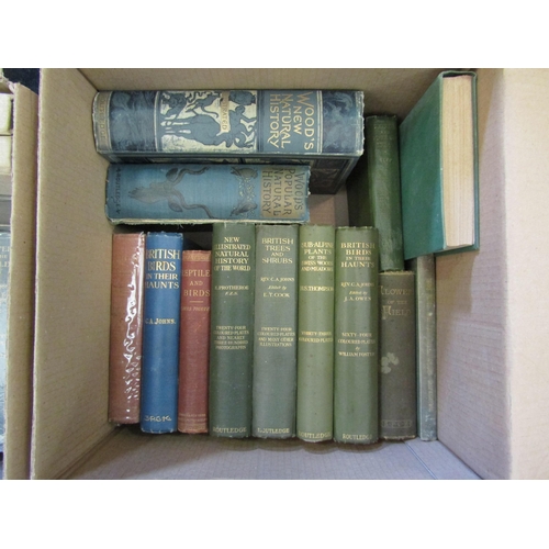 1158 - Two boxes of natural history books, including 